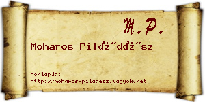 Moharos Piládész névjegykártya
